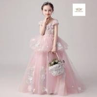 ราคา Pink Dress Girls เซท 2 ชิ้น เดรสเด็ก ในโอกาสพิเศษ ชุดไปงานสีชมพู ชุดกระโปรงยาวสีชมพูปลายยาว ที่คาดผมคละแบบ Piano Dres (28086479859)