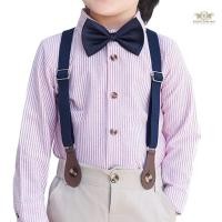 ราคา Stripes Boy Shirt เสื้อเชิ้ตเด็กโต เชิ้ตแขนยาวสีชมพูลาย ใส่กับสูท ใส่แยก เชิ้ตใส่ไปงาน ขนาด 130 140 150 ประมาณ 6 ถ (25789260897)