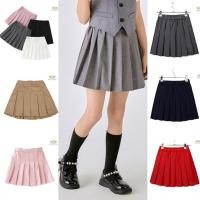ราคา Skirt กระโปรงเด็กหญิง กระโปรงจีบ ใส่คู่สูท เอวยืดปรับ สีขาว สีแดง สีชมพู สีเทา สีดำ สีกรมท่า สีน้ำตาล (25847749915)