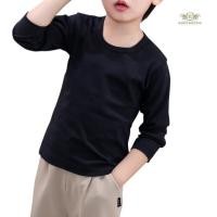ราคา เสื้อดำเด็ก T Shirt เสื้อเด็กสีดำ เสื้อแขนยาวสีขาว ใส่กับสูท ใส่แยก ใส่กับสูทได้ ขนาด 100 110 120 130 140 150 หร (56152184713)
