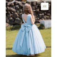 ราคา Blue Dress Girls เซท2ชิ้น เดรส ชุดไปงาน สีฟ้าพาสเทล ชุดกระโปรง ที่คาดผมคละแบบ ชุดเดรสยาว ชุดไปงาน งานแสดง Dress ขนาด (42468914386)