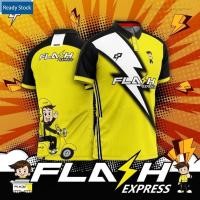 ราคา เสื้อโปโลแขนสั้น Lawa Bakhang Jersi Flash Express ไซส์ใหญ่ พร้อมส่งทันที (50605246667)