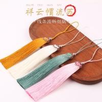 ราคา หมวกพู่สไตล์จีน handmade กับพัดลมห้อยหู สร้อยคอโบราณ งานฝีมือ craftsmanship (54007362334)