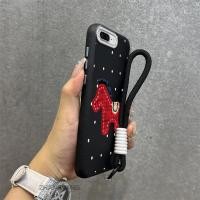 ราคา เคสสําหรับ iPhone 7 plus 8 plus 7 8 Advanced หนังเคสโทรศัพท์ความงามการ์ตูน Little Red Horse Design ฟรีประณีตแขวนเชือก (53754839417)