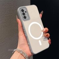 ราคา เคสสําหรับ Samsung A33 A53 A73 ผิวขั้นสูงรู้สึกเคสโทรศัพท์สองสีพร้อมแหวนแม่เหล็กสีขาวความงามดีไซน์ใหม่ซิลิโคนอ่อนนุ่ม (49157698158)