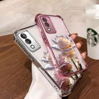 ราคา พร้อมฟิล์มเลนส์ เคส สําหรับ oppo a3 pro 5g เคสโทรศัพท์ล่าสุดชุบด้วยไฟฟ้าการ์ตูนคริสตัล rose รูปแบบ anti drop และกันกระแทกโทรศัพท์ soft case (28907160987)