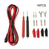 ราคา xk10 16 ชิ้น เซ็ตมัลติฟังก์ชั่นมัลติมิเตอร์แบบดิจิตอล Test s Probes สายไฟมิเตอร์แรงดันไฟฟ้า (54100981376)