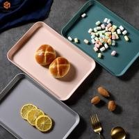 ราคา 1 X ถาดอาหารถาดเสิร์ฟกันลื่น PP ในครัวเรือนถาดเก็บสี่เหลี่ยมใหม่ (49454965525)
