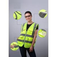 ราคา เสื้อแจ็กเก็ต ผ้าโพลีเอสเตอร์ถัก 100 สะท้อนแสง เพื่อความปลอดภัย X XL XXL (22274170438)