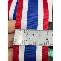 ราคา ริบบิ้นลายธงชาติไทย ลายสวย เนื้อดี กว้าง2นิ้ว สีสวยสด ผ้าหนา แบ่งขาย ห่อ2เมตร (40312370630)