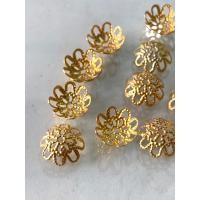 ราคา ลูกปัดทองโรเดียม ฝาครอบลูกปัด สีทอง ขนาด12มิล แบ่งขาย สีสวยเงา ห่อ100ชิ้น (25801168225)