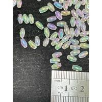 ราคา ลูกปัดมุกทรงรีข้าวสาร งานเกรดเอ สีขาวรุ้ง ขนาด3มิล เนื้อดี สีสวย แบ่งขาย ห่อ30กรัม (10916971024)