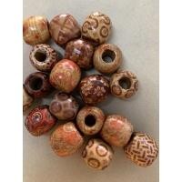 ราคา ลูกปัดไม้เกรดเอ ทรงโอ่งรูใหญ่ ทรงสวย สีน้ำตาล ขนาด16มิล แบ่งขาย สีสวย เนื้อดี ส่งไว ห่อ30ชิ้น (8664425579)