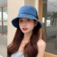 ราคา หมวกบักเก็ตยีนส์ หมวกแฟชั่น สไตล์เกาหลี ทรงสวยน่ารัก (6791276414)