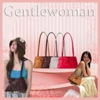 ราคา ของแท้ 100 Gentlewoman กระเป๋าสะพายข้าง Suede Ballet bag 25 รุ่นใหม่ กระเป๋าปักเลื่อมเอนกประสงค์ (42967759407)