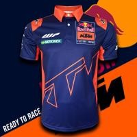 ราคา Polo shirt ทีม KTM Factory Racing MotoGP แบบพิมพ์เต็มตัว MG0081 ไซส์ XS 3XL (42326607075)