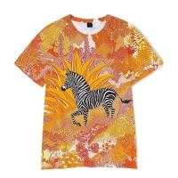 ราคา เสื้อยืดลายเสือดาว 3D พิมพ์ สไตล์ Street Punk สำหรับฤดูร้อนปี 2025 เสื้อแขนสั้น (51405930698)