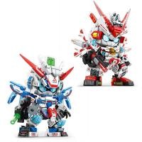 ราคา ของเล่นอินเทรนด์ที่เข้ากันได้กับเลโก้ประกอบบล็อกตัวต่อการ์ตูนรุ่น Q นักรบเมชาอนุภาคขนาดเล็ก DIY ของ (51904184700)