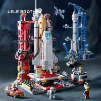 ราคา บล็อกตัวต่อนักบินอวกาศอวกาศเข้ากันได้กับ Lego China Aerospace Rocket Space Station ยานอวกาศรุ่นของเ (46407633307)