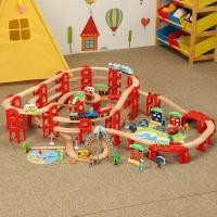 ราคา ชุดของเล่นรางรถไฟไฟฟ้าทรงกลมหลายชั้นซ้อนทับเข้ากันได้กับไม้ Thomas the Tank Engine อายุ 6 ปี (28705346017)