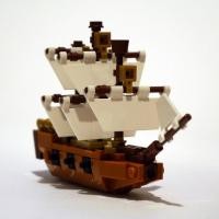 ราคา MOC อนุภาคขนาดเล็กของเล่นสร้างสรรค์ Series เข้ากันได้กับ LEGO 21313 เรือในขวด MOC 12949 เรือเล็ก (27356320750)