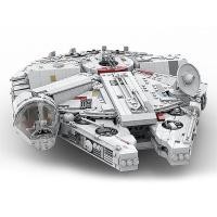 ราคา Buildmoc เข้ากันได้กับ LEGO Star Wars MOC 24884 ขนาดกลาง Millennium Falcon ผู้ใหญ่ประกอบอาคารบล็อกข (27472015002)