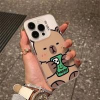 ราคา Happy Brown Capybara สําหรับ Samsung Galaxy S24 S23 S22 S21 Ultra FE Plus A11 M11 A32 4G A20S A30 A20 A10 A7 2018 S10 J2 Pro Prime ปกอ่อนเลนส์ป้องกันเคสโทรศัพท์ (29906156837)