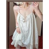 ราคา ชุดราตรียาวสไตล์ฝรั่งเศส สลิมฟิตจากลูกไม้สำหรับผู้หญิง (50358086328)