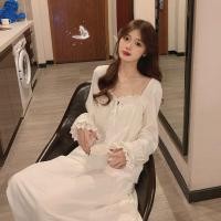 ราคา ชุดนอนผู้หญิงแขนยาว สไตล์ใหม่ สีขาว ทันสมัยและสวมใส่ง่าย (51808072817)