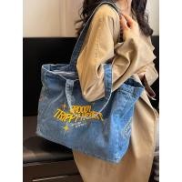 ราคา กระเป๋าสะพายผ้ายีนส์ญี่ปุ่น สไตล์กระโหลก ขนาดใหญ่ (48907223330)