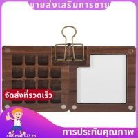 ราคา จานสีสีน้ําแบบพกพา พาเลทสมุดสเก็ตช์ 15 สี กล่องพาเลทไม้ จานสีสําหรับเดินทาง สีไม่ทับ coolmall123ไทย (46655862189)