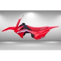 ราคา ชุดสีcrf110พร้อมสติ๊กเกอร์แดงล้วน (29279760447)