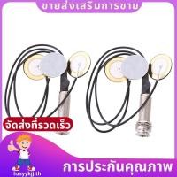 ราคา 2X Piezo Contact Microphone 3 Transducer Pickups พร้อมแจ็ค end pin สําหรับ Kalimba hzsyykjjth (48557485157)