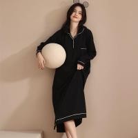 ราคา ชุดนอนผู้หญิงแขนยาว ลายเส้นคล้ายฤดูใบไม้ร่วง กระโปรงยาวเกินเข่า สำหรับช่วงฤดูหนาว (56056879347)