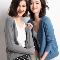 ราคา คาร์ดิแกนกันแดดผู้หญิง สาวอวบ ไหมพรม บางเบา คอวี แขนยาว ระบายอากาศดี นุ่มสบาย เหมาะฤดูร้อน พร้อมส่ง (48203569099)