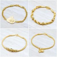 ราคา YHLG สร้อยมือทอง น้ำหนัก 1 สลึง มีหลายลายให้เลือก (15983111364)