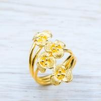 ราคา YHLG แหวนทองลายดอกไม้ น้ำหนัก 1สลึง (2639594620)