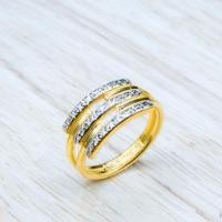 ราคา YHLG แหวนทองแฟนซีชุบสี น้ำหนัก 1 สลึง มี2แบบ (2638787209)