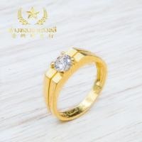 ราคา YHLG แหวนทองประดับเพชร CZ น้ำหนัก 1 สลึง (2639568765)