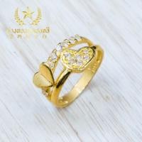 ราคา YHLG แหวนทองรูปหัวใจประดับเพชรรัสเซีย น้ำหนัก1สลึง (5156181636)