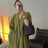 ราคา ชุดสูทสำหรับคนอ้วน แฟชันฤดูร้อนสำหรับหญิง เสื้อเชิ้ตแขนสั้นทรงหลวม กางเกงขาสั้นขากว้างอินเทรนด์ (55157441221)