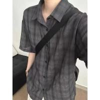ราคา เสื้อ Army Green Plaid แห้งเร็ว ระบายอากาศดี สำหรับคู่รักในหน้าร้อน (52907976707)