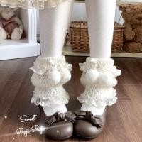 ราคา ถุงเท้าสไตล์ญี่ปุ่น Sweet Lolita Fur Ball ถักพิเศษให้อบอุ่น (57705579393)