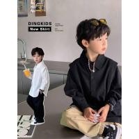 ราคา เสื้อเชิ้ตแขนยาว สีขาว สีดํา แฟชั่นฤดูใบไม้ร่วง สําหรับเด็กผู้ชาย (25709203332)
