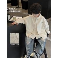 ราคา เสื้อเชิ้ต คอปก พิมพ์ลายตัวอักษร สามมิติ สไตล์เกาหลี แฟชั่นฤดูใบไม้ผลิ สําหรับเด็กผู้ชาย (20896429989)