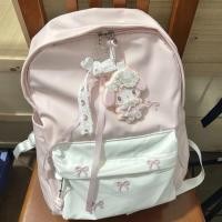 ราคา สินค้าใหม่ M m กระเป๋าเป้ไม่ซ้ําใคร Student Cute Junior High School Girl Bow All Match College Student Simple High (57857356048)