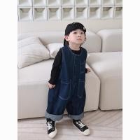 ราคา ชุดจั๊มสูทเดนิมสำหรับเด็ก ชุดฤดูใบไม้ผลิ สำหรับเด็กชายและเด็กหญิง ชุดแขนกุด กางเกงคาร์โก้ สำหรับเด็กเล็ก ฤดูใบไม้ผลิและฤดูใบไม้ร่วง สไตล์เกาหลี ขาตรง (24242138921)
