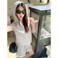 ราคา เสื้อฮู้ดแขนกุด Muuxi สีเทา สไตล์ลำลองสำหรับฤดูร้อน (47607526381)