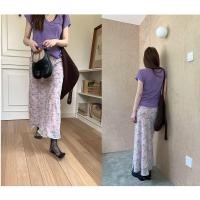 ราคา กระโปรงลายดอกไม้ Muuxi สไตล์ใหม่ชีฟองสะโพก กระโปรงยาวกลาง สำหรับฤดูร้อน (46407981983)