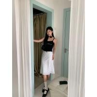 ราคา กระโปรงทรงเอเอวสูงลายจุดสีขาว สไตล์ใหม่ฤดูร้อน อารมณ์ฝรั่งเศสจากMuuxi (44907637515)